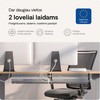 Desktronic Darbo stalo metalinis laidų laikiklis Pilkas