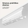 Desktronic Darbo stalo metalinis laidų laikiklis Baltas