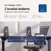 Desktronic Darbo stalo metalinis laidų laikiklis Mėlynas