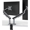 Desktronic Monitoriaus laikiklis dvigubas Juodas