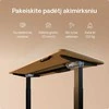 Elektrinis reguliuojamo aukščio stalas Desktronic HomeOne Bambukas/Juodas, 120x60cm, Dvigubas motoras, USB ir USB-C įkrovimo lizdai