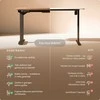 Elektrinis reguliuojamo aukščio stalas Desktronic HomePro Juodas/Riešutmedis, 180x80cm, Dvigubas motoras, USB ir USB-C įkrovimo lizdai