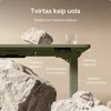 Elektrinis reguliuojamo aukščio stalas Desktronic HomePro Žalias/Žalias, 200x80cm, Dvigubas motoras, USB ir USB-C įkrovimo lizdai