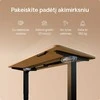 Elektrinis reguliuojamo aukščio stalas Desktronic HomePro Bambukas/Juodas, 140x70cm, Dvigubas motoras, USB ir USB-C įkrovimo lizdai