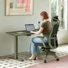 Elektrinis reguliuojamo aukščio stalas Desktronic HomeOne Baltas/Žalias, 120x60cm, Dvigubas motoras, USB ir USB-C įkrovimo lizdai