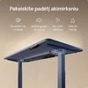 Elektrinis reguliuojamo aukščio stalas Desktronic HomeOne Mėlynas/Baltas, 160x80cm, Dvigubas motoras, USB ir USB-C įkrovimo lizdai
