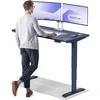 Elektrinis reguliuojamo aukščio stalas Desktronic HomePro Mėlynas/Mėlynas, 140x70cm, Dvigubas motoras, USB ir USB-C įkrovimo lizdai