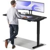 Elektrinis reguliuojamo aukščio stalas Desktronic HomePro Juodas/Juodas, 160x80cm, Dvigubas motoras, USB ir USB-C įkrovimo lizdai
