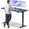 Elektrinis reguliuojamo aukščio stalas Desktronic HomePro Mėlynas/Mėlynas, 180x80cm, Dvigubas motoras, USB ir USB-C įkrovimo lizdai