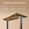 Elektrinis reguliuojamo aukščio stalas Desktronic HomePro Bambukas/Pilkas, 180x80cm, Dvigubas motoras, USB ir USB-C įkrovimo lizdai