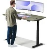 Elektrinis reguliuojamo aukščio stalas Desktronic HomeOne Juodas/Žalias, 160x80cm, Dvigubas motoras, USB ir USB-C įkrovimo lizdai