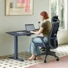 Elektrinis reguliuojamo aukščio stalas Desktronic HomeOne Mėlynas/Mėlynas, 120x60cm, Dvigubas motoras, USB ir USB-C įkrovimo lizdai