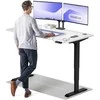 Elektrinis reguliuojamo aukščio stalas Desktronic HomePro Juodas/Baltas, 160x80cm, Dvigubas motoras, USB ir USB-C įkrovimo lizdai
