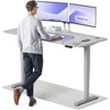 Elektrinis reguliuojamo aukščio stalas Desktronic HomePro Pilkas/Pilkas, 180x80cm, Dvigubas motoras, USB ir USB-C įkrovimo lizdai