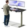 Elektrinis reguliuojamo aukščio stalas Desktronic HomeOne Žalias/Juodas, 160x80cm, Dvigubas motoras, USB ir USB-C įkrovimo lizdai
