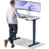 Elektrinis reguliuojamo aukščio stalas Desktronic HomePro Mėlynas/Baltas, 120x60cm, Dvigubas motoras, USB ir USB-C įkrovimo lizdai