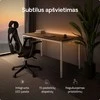 Elektrinis Reguliuojamo Aukščio Stalas Desktronic HomeMax Baltas/Riešutmedis, 160x80cm, Keturi varikliai, Magnetinis kabelių laikiklis