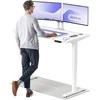 Elektrinis reguliuojamo aukščio stalas Desktronic HomePro Baltas/Baltas, 140x70cm, Dvigubas motoras, USB ir USB-C įkrovimo lizdai