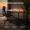 Elektrinis Reguliuojamo Aukščio Stalas Desktronic HomeMax Juodas/Baltas, 160x80cm, Keturi varikliai, Magnetinis kabelių laikiklis