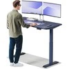 Elektrinis reguliuojamo aukščio stalas Desktronic HomeOne Mėlynas/Mėlynas, 140x70cm, Dvigubas motoras, USB ir USB-C įkrovimo lizdai