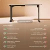 Elektrinis reguliuojamo aukščio stalas Desktronic HomePro Bambukas/Juodas, 160x80cm, Dvigubas motoras, USB ir USB-C įkrovimo lizdai