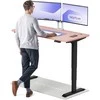 Elektrinis reguliuojamo aukščio stalas Desktronic HomePro Juodas/Rožinis, 140x70cm, Dvigubas motoras, USB ir USB-C įkrovimo lizdai
