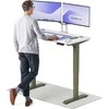 Elektrinis reguliuojamo aukščio stalas Desktronic HomePro Žalias/Baltas, 120x60cm, Dvigubas motoras, USB ir USB-C įkrovimo lizdai