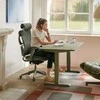 Elektrinis reguliuojamo aukščio stalas Desktronic HomePro Juodas/Žalias, 160x80cm, Dvigubas motoras, USB ir USB-C įkrovimo lizdai