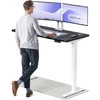 Elektrinis reguliuojamo aukščio stalas Desktronic HomePro Baltas/Juodas, 140x70cm, Dvigubas motoras, USB ir USB-C įkrovimo lizdai