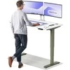 Elektrinis reguliuojamo aukščio stalas Desktronic HomePro Žalias/Baltas, 140x70cm, Dvigubas motoras, USB ir USB-C įkrovimo lizdai