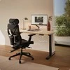 Elektrinis reguliuojamo aukščio stalas Desktronic HomePro Bambukas/Juodas, 140x70cm, Dvigubas motoras, USB ir USB-C įkrovimo lizdai