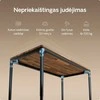 Elektrinis Reguliuojamo Aukščio Stalas Desktronic HomeMax Juodas/Riešutmedis, 160x80cm, Keturi varikliai, Magnetinis kabelių laikiklis