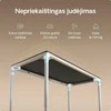 Elektrinis Reguliuojamo Aukščio Stalas Desktronic HomeMax Baltas/Juodas, 160x80cm, Keturi varikliai, Magnetinis kabelių laikiklis