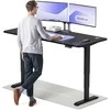 Elektrinis reguliuojamo aukščio stalas Desktronic HomePro Juodas/Juodas, 180x80cm, Dvigubas motoras, USB ir USB-C įkrovimo lizdai