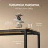 Elektrinis Reguliuojamo Aukščio Stalas Desktronic HomeMax Juodas/Ąžuolas, 160x80cm, Keturi varikliai, Magnetinis kabelių laikiklis