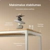 Elektrinis Reguliuojamo Aukščio Stalas Desktronic HomeMax Baltas/Ąžuolas, 160x80cm, Keturi varikliai, Magnetinis kabelių laikiklis