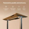 Elektrinis reguliuojamo aukščio stalas Desktronic HomeOne Bambukas/Pilkas, 140x70cm, Dvigubas motoras, USB ir USB-C įkrovimo lizdai