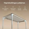 Elektrinis Reguliuojamo Aukščio Stalas Desktronic HomeMax Baltas/Baltas, 160x80cm, Keturi varikliai, Magnetinis kabelių laikiklis
