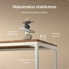 Elektrinis Reguliuojamo Aukščio Stalas Desktronic HomeMax Baltas/Riešutmedis, 160x80cm, Keturi varikliai, Magnetinis kabelių laikiklis