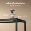 Elektrinis Reguliuojamo Aukščio Stalas Desktronic HomeMax Juodas/Baltas, 160x80cm, Keturi varikliai, Magnetinis kabelių laikiklis