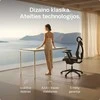 Elektrinis Reguliuojamo Aukščio Stalas Desktronic HomeMax Baltas/Baltas, 160x80cm, Keturi varikliai, Magnetinis kabelių laikiklis