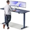 Elektrinis reguliuojamo aukščio stalas Desktronic HomePro Mėlynas/Mėlynas, 200x80cm, Dvigubas motoras, USB ir USB-C įkrovimo lizdai