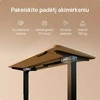 Elektrinis reguliuojamo aukščio stalas Desktronic HomePro Bambukas/Juodas, 160x80cm, Dvigubas motoras, USB ir USB-C įkrovimo lizdai