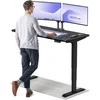 Elektrinis reguliuojamo aukščio stalas Desktronic HomePro Juodas/Juodas, 140x70cm, Dvigubas motoras, USB ir USB-C įkrovimo lizdai