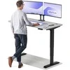 Elektrinis reguliuojamo aukščio stalas Desktronic HomePro Juodas/Pilkas, 140x70cm, Dvigubas motoras, USB ir USB-C įkrovimo lizdai