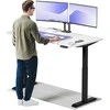 Elektrinis reguliuojamo aukščio stalas Desktronic HomeOne Juodas/Baltas, 160x80cm, Dvigubas motoras, USB ir USB-C įkrovimo lizdai
