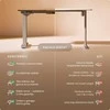 Elektrinis reguliuojamo aukščio stalas Desktronic HomePro Riešutmedžio masyvas/Pilkas, 120x60cm, Dvigubas motoras, USB ir USB-C įkrovimo lizdai