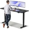 Elektrinis reguliuojamo aukščio stalas Desktronic HomePro Juodas/Juodas, 200x80cm, Dvigubas motoras, USB ir USB-C įkrovimo lizdai