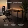 Elektrinis Reguliuojamo Aukščio Stalas Desktronic HomeMax Juodas/Riešutmedis, 160x80cm, Keturi varikliai, Magnetinis kabelių laikiklis