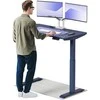 Elektrinis reguliuojamo aukščio stalas Desktronic HomeOne Mėlynas/Mėlynas, 120x60cm, Dvigubas motoras, USB ir USB-C įkrovimo lizdai